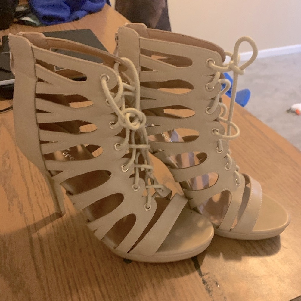 High heels, platform sandals